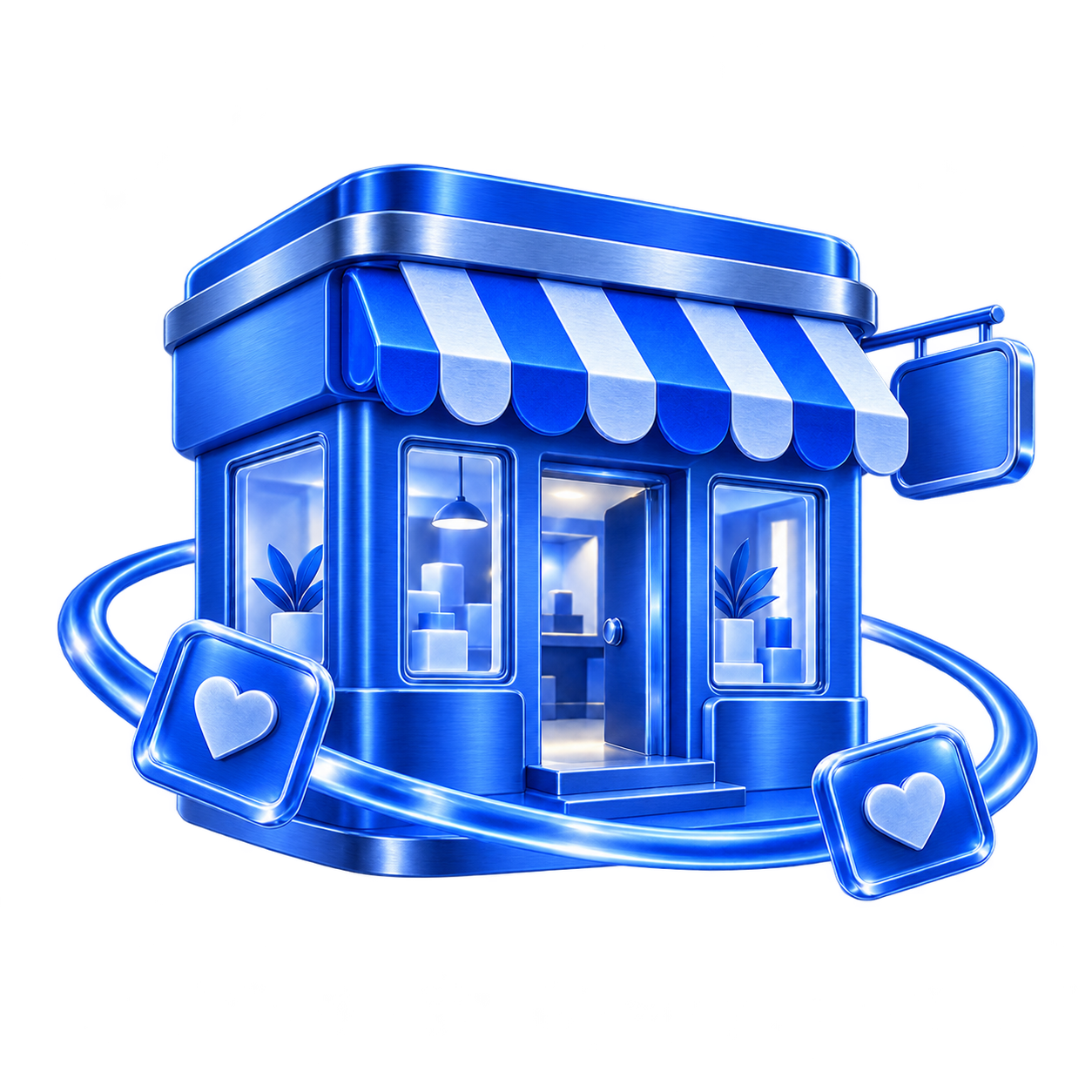 Illustration of a neighbourhood store
